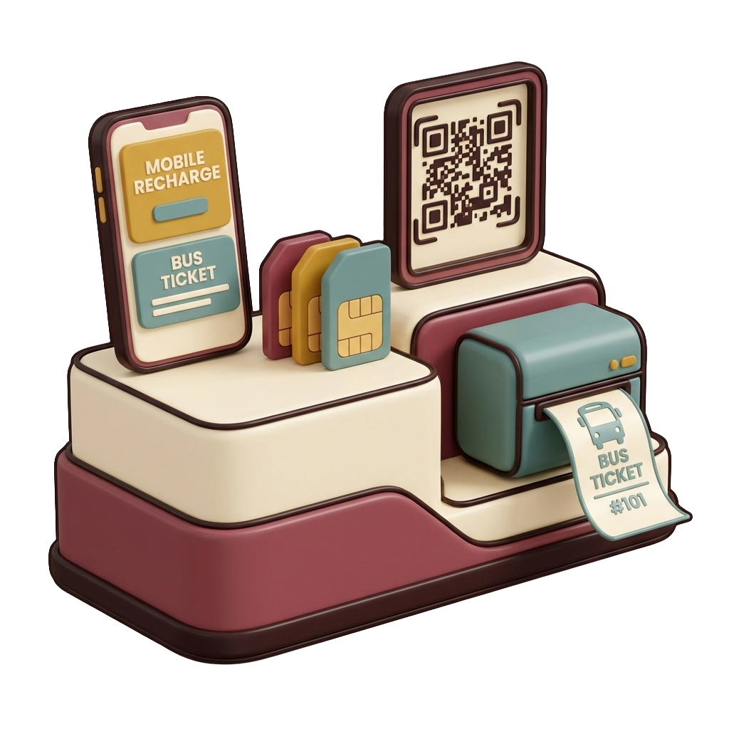 Mobile Shops & Ticket Counters